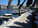 Tavernas next to the famous lake of Agios Nikolaos.